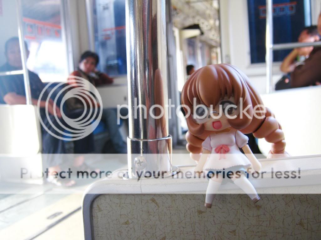 Mimi Usa inside train car Mimi Usa inside train car