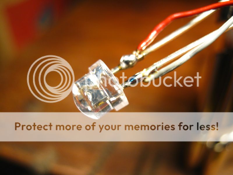 Soldered with tiny cable Soldered with tiny cable