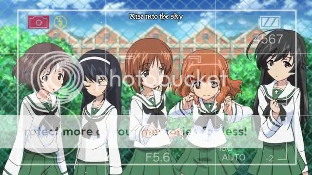 Left to right: Yukari Akiyama, Mako Reizei, Miho Nishizumi, Saori Takebe, Hana Isuzu Left to right: Yukari Akiyama, Mako Reizei, Miho Nishizumi, Saori Takebe, Hana Isuzu